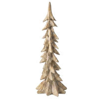 DEKOFIGUR SANTA LILA Polyresin - Grün, Kunststoff (26/65/28cm) - Mondex