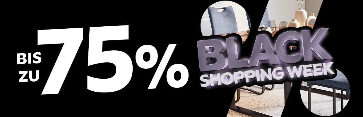 Black Shopping Week Abverkauf - Bis zu -75%