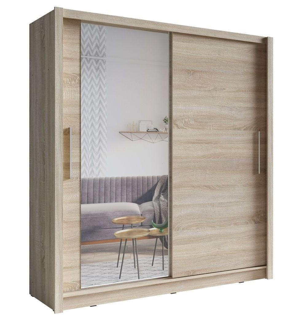 Masseno Schwebetürenschrank Sonoma Eiche 204.4x214.4x62 cm