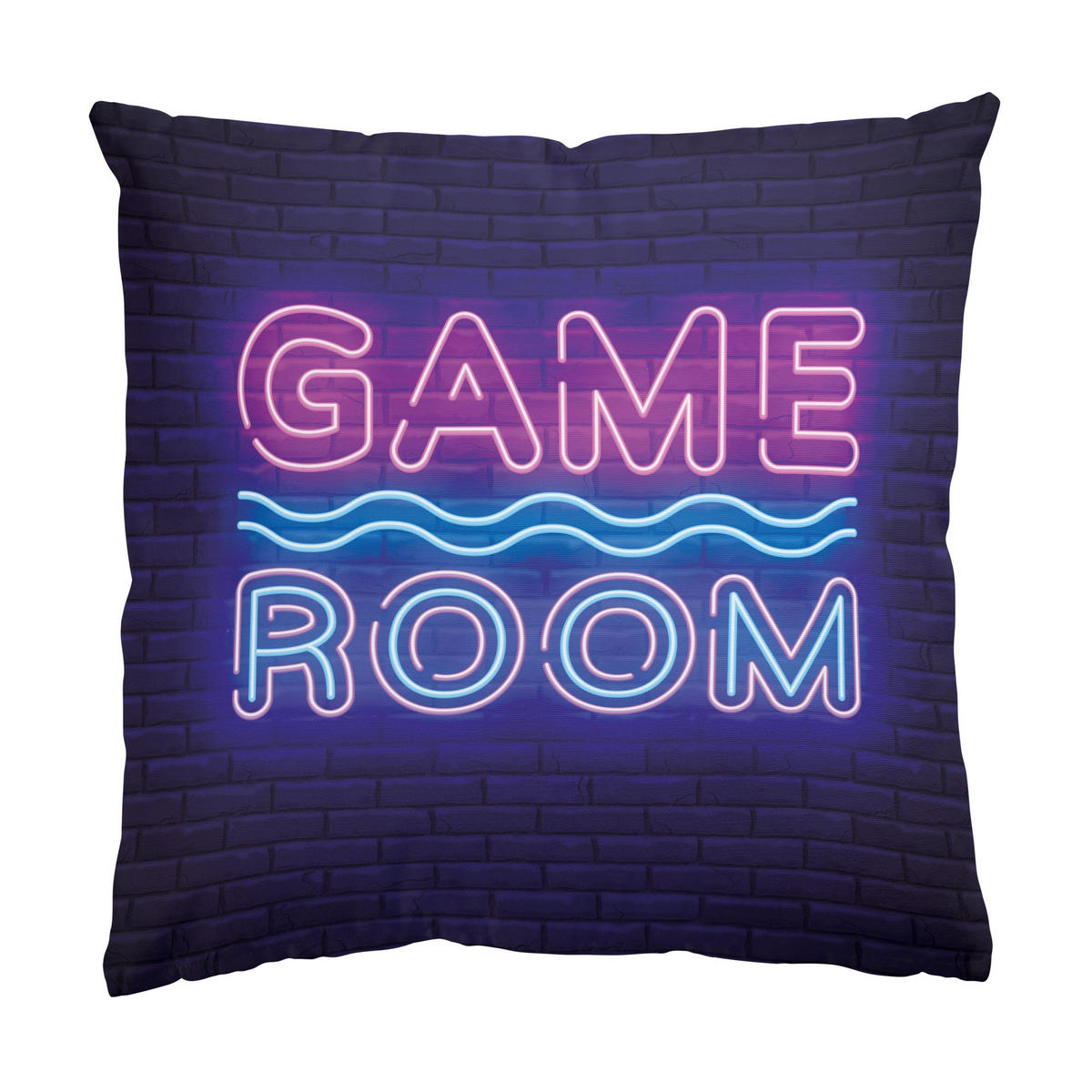 DEKOKISSEN 2er-Set Neon Game Room Controller Duo 50/50 cm - Pink, Textil (50/50cm) - Bilderwelten