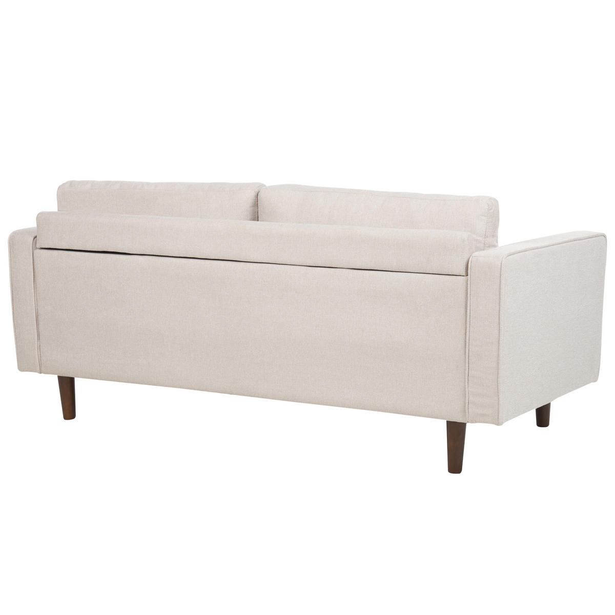 SEDEŽNA GARNITURA 4-sedežna svetlo bež Nurmo - temno rjava/bež, tekstil (177/78/74cm) - Beliani
