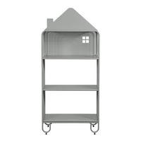 KINDERREGAL TODO - Farbe: Grün - Salbeigrün, Metall (61/134/28cm) - Home Deluxe