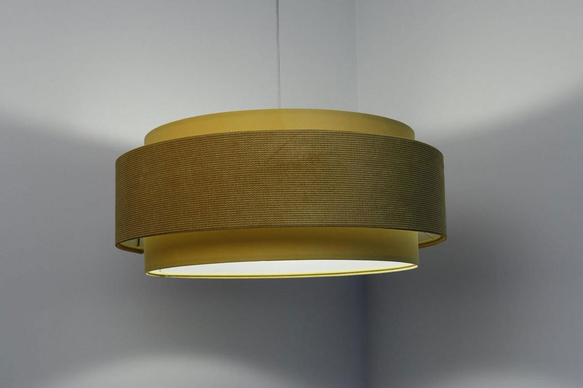 HÄNGELEUCHTE Weiß 60/25 cm - Gelb, Kunststoff (60/1/25cm) - ONZENO
