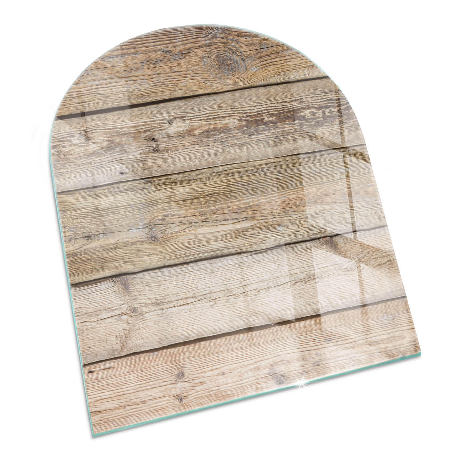 GLASPLATTE für Kamin 80x70 cm Beige - Beige, Glas (80/70/0.4cm) - ArtPrintCave