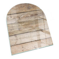 GLASPLATTE für Kamin 80x70 cm Beige - Beige, Glas (80/70/0.4cm) - ArtPrintCave