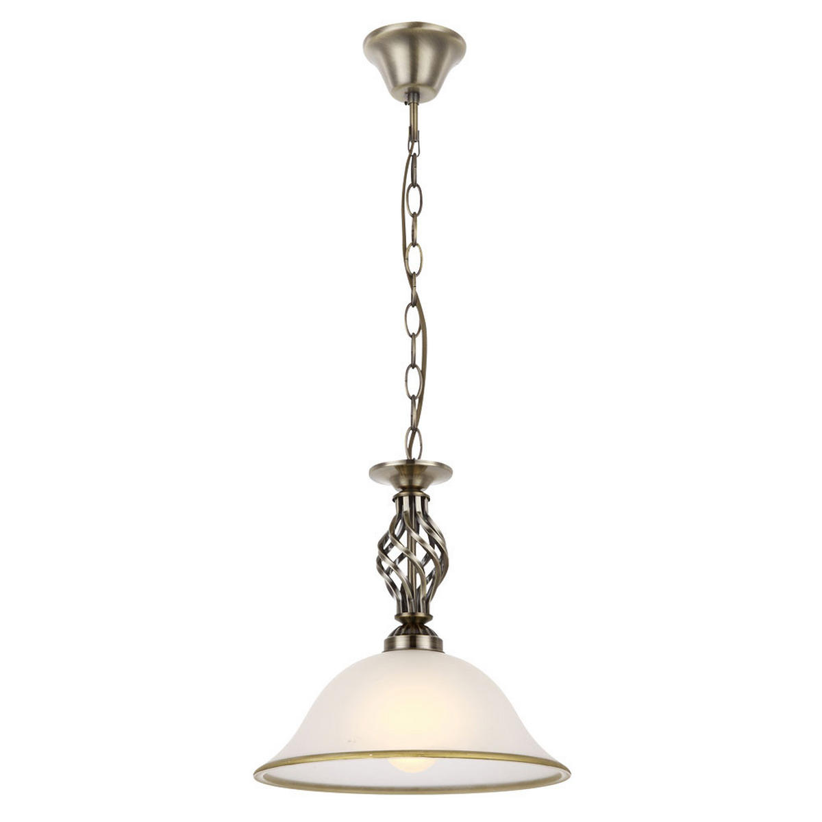 LED HÄNGELEUCHTE ODIN Messing - Messingfarben, Glas (30/30/120cm) - Globo Lighting