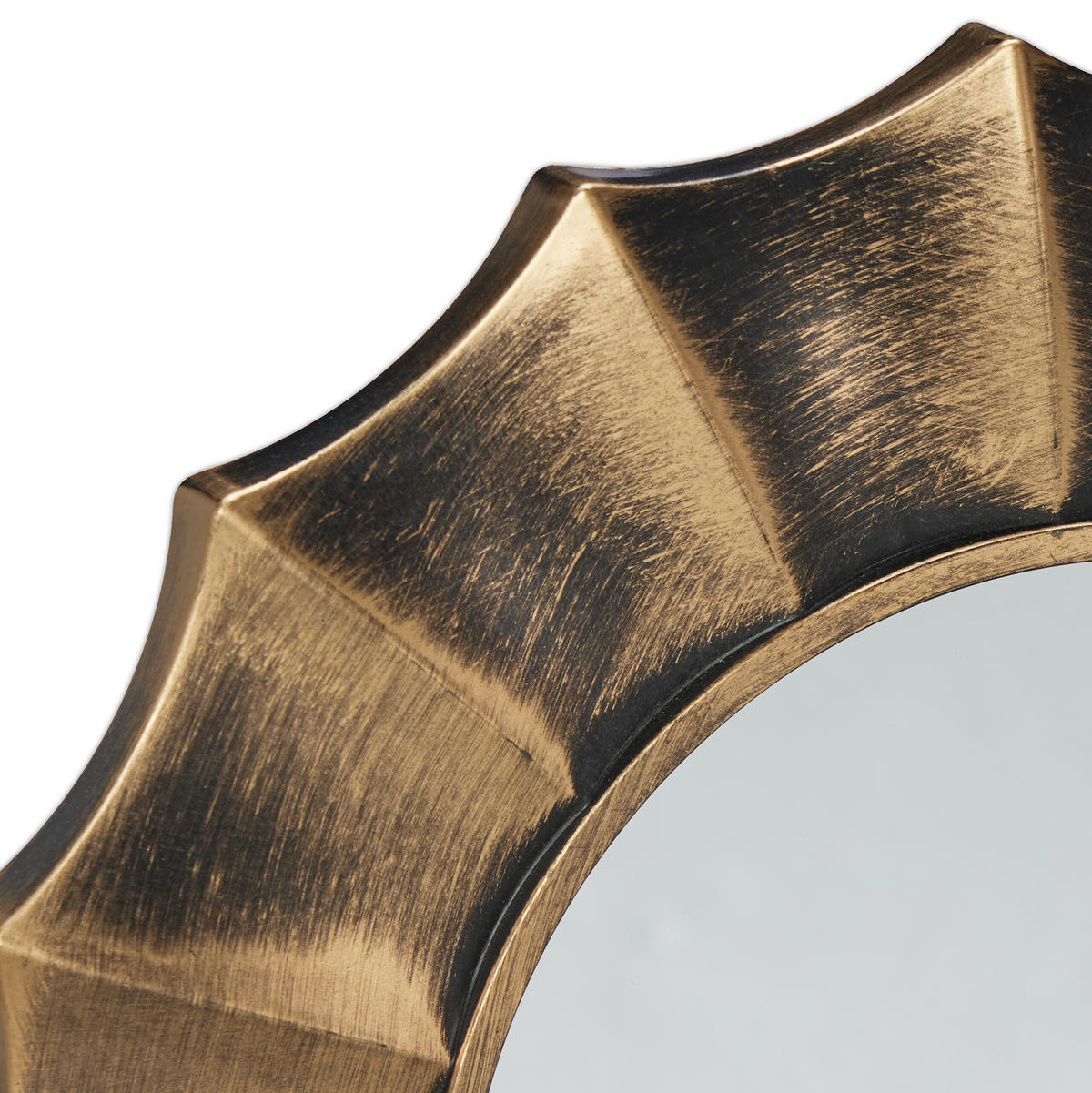 3XZRKADLÁ - zlatá, plast/sklo (25/25/2cm) - Relaxdays