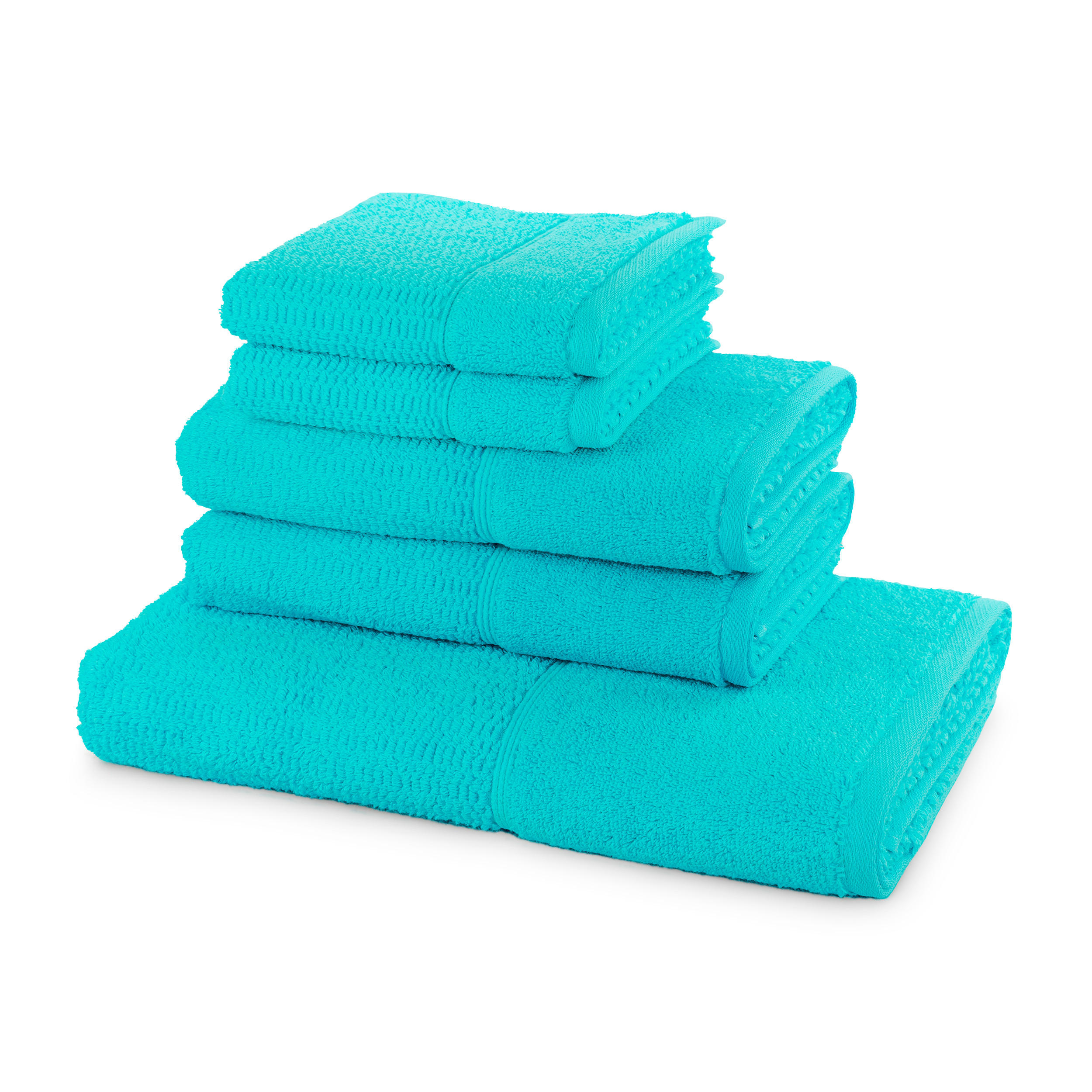 HANDTUCHSET PEARL 5- TLG - Blau, Textil (67/140cm) - Möve for Frottana