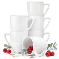 BECHER CARLINA 6-tlg - Weiß, Keramik (0.3L) - KONSIMO®