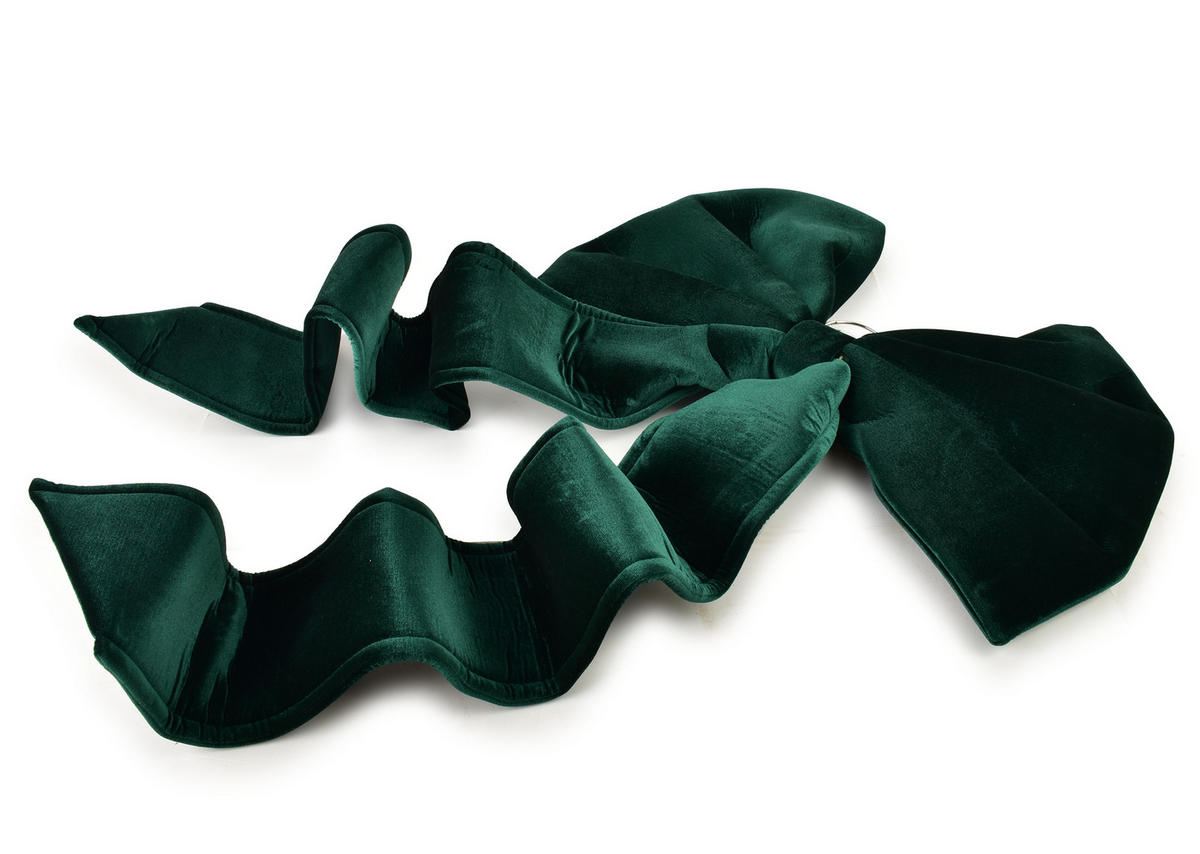 DEKORATIONSSCHLEIFE Santa Lila Grün - Grün, Textil (60/60/56cm) - Mondex