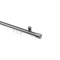 INNENLAUF-GARDINENSTANGEN-SET Sonius Santo 200 cm, 1-läufig, 20 mm Ø Chrom - Chromfarben, Metall (200cm) - INTERDECO