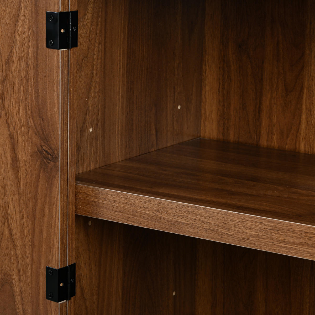 BÜCHERREGAL in Walnussfarben Aufbewahrungsschrank mit Doppelschubladen für Wohn- und Schlafzimmer, B80/T40/H180 cm - Nussbaumfarben, Holzwerkstoff/Metall (80/180/40cm) - STILVORA