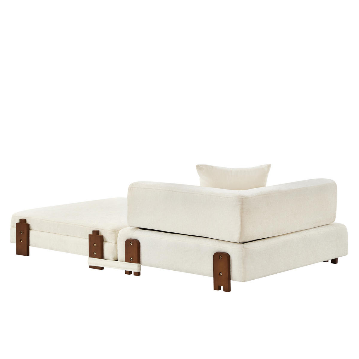 SCHLAFSOFA mit Schlaffunktion, USB- und Type-C-Anschluss, Stauraum und Seitentaschen, Beige - Beige, Textil (84/48/170.5cm) - Redom