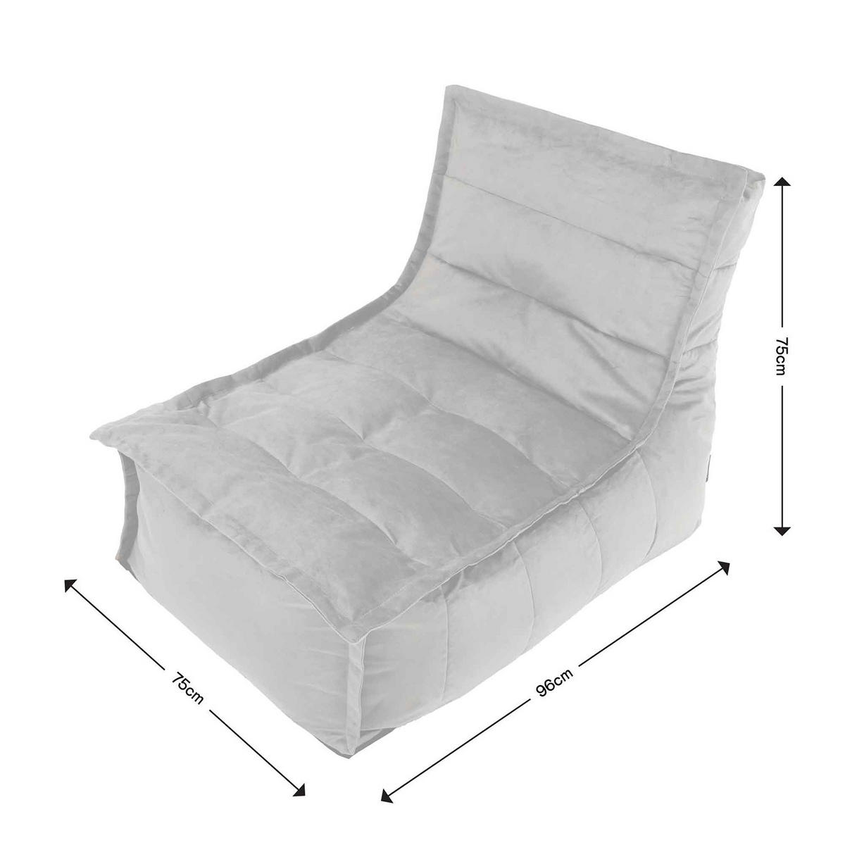 SITZSACK Sofa Dolce, 2-er Set - Grau, Kunststoff (158/68/90cm) - icon