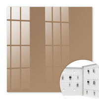 SCHLÜSSELBOX Weiß 30x30 cm – Türöffnung nach rechts - Dunkelorange - Orange, Metall (30/30/5cm) - TULUP