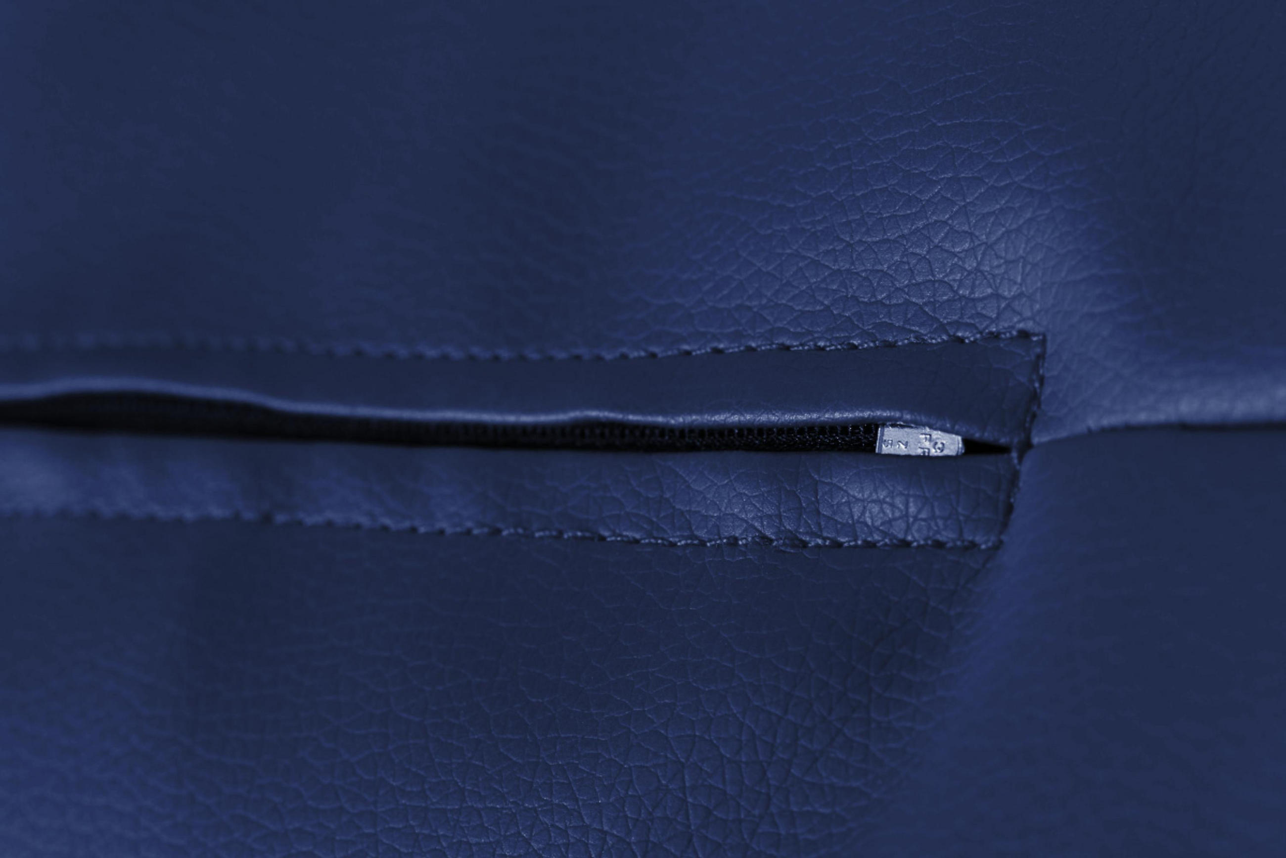 SITZSACK COSMO aus Lederoptik, Marineblau - Blau/Grün, Textil (85/80/85cm) - KONSIMO®