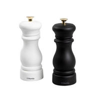 GEWÜRZMÜHLE Evron schwarz und weiß 16 cm 2er-Set - Schwarz, Kunststoff (8/16/8cm) - Homla