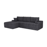 SOFA Coredo dunkelgrau Cord - Dunkelgrau, Textil (155/250cm) - Juskys