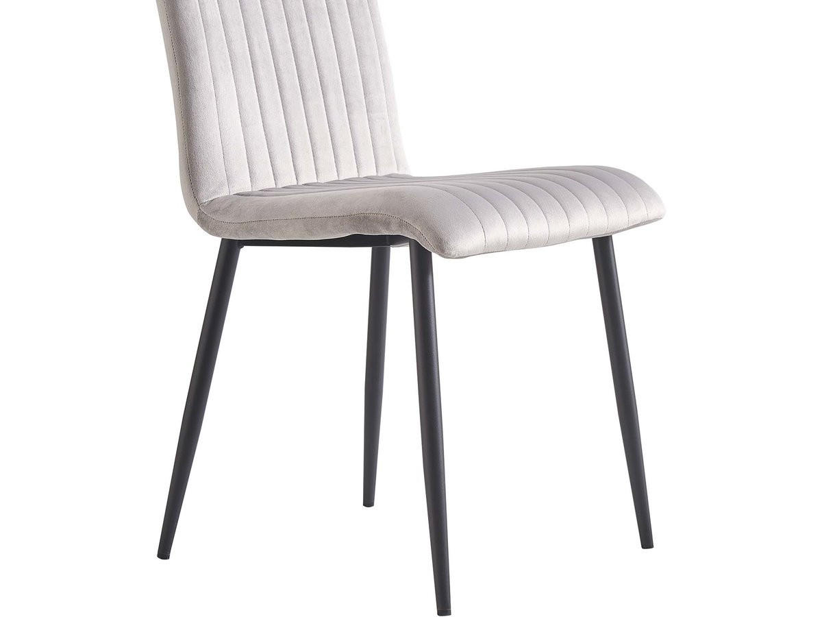 STUHL & BARHOCKER henley Hellgrau Fuß: schwarz - Grau, Textil (54.5/88/46cm) - Habitat Garten