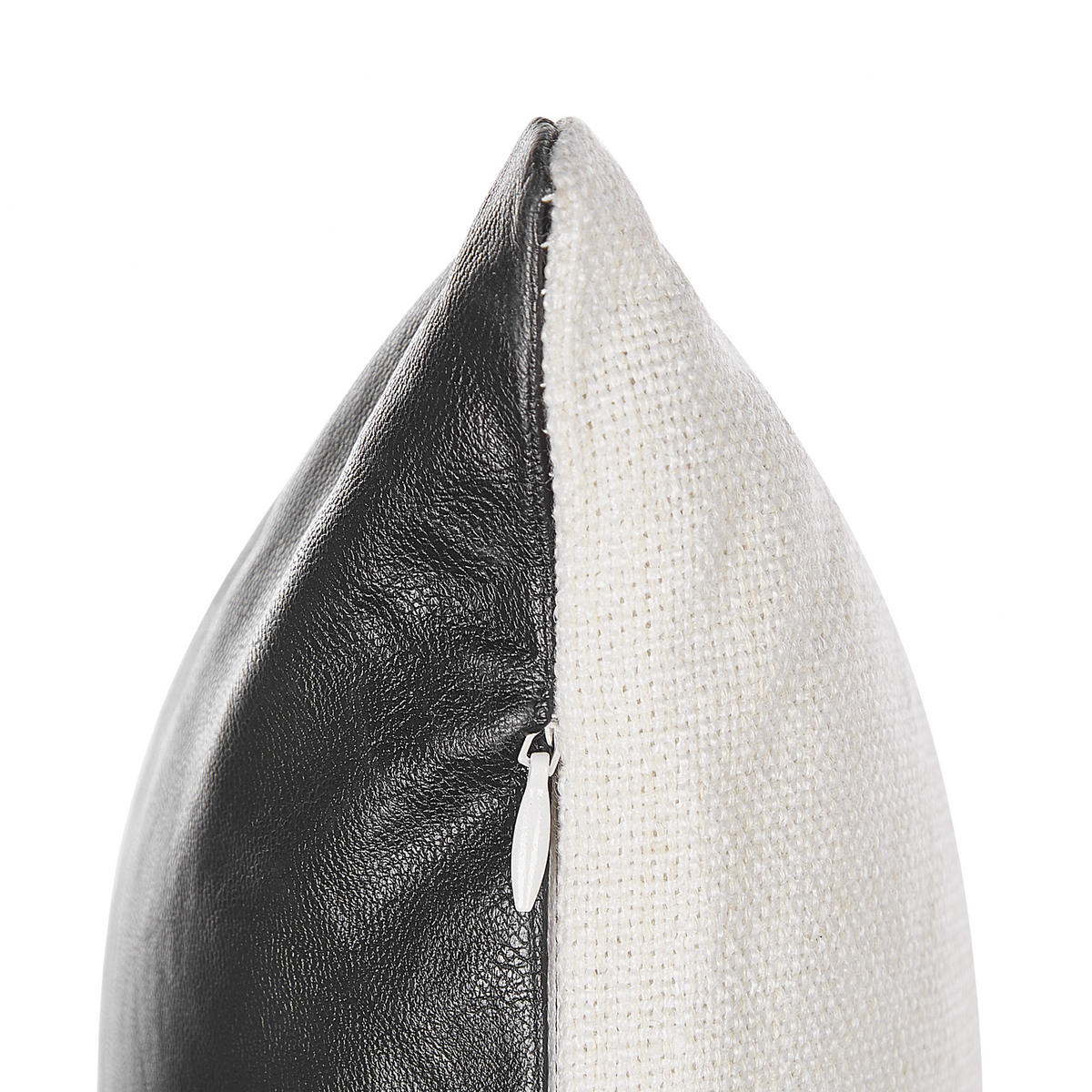 DEKOKISSEN 2er-Set Cremeweiß 30/50 cm Sven - Ecru, Textil (30/50cm) - Beliani
