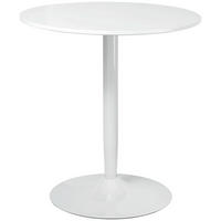 ESSTISCH Runder Küchentisch, Rutschfester Esszimmertisch für 2 Personen Weiß - Weiß, Kunststoff (70/70/75cm) - HOMCOM
