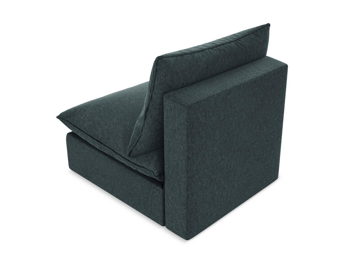 SOFAELEMENT Strukturstoff Grau - Dunkelgrau/Schwarz, Holzwerkstoff/Kunststoff (75/77/90cm) - Makamii