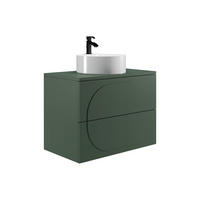 EINZELWASCHTISCH - 80cm x 46cm - MDF - grün - VUTOMA - Grün, Holz (80/60/46cm) - Vente-Unique