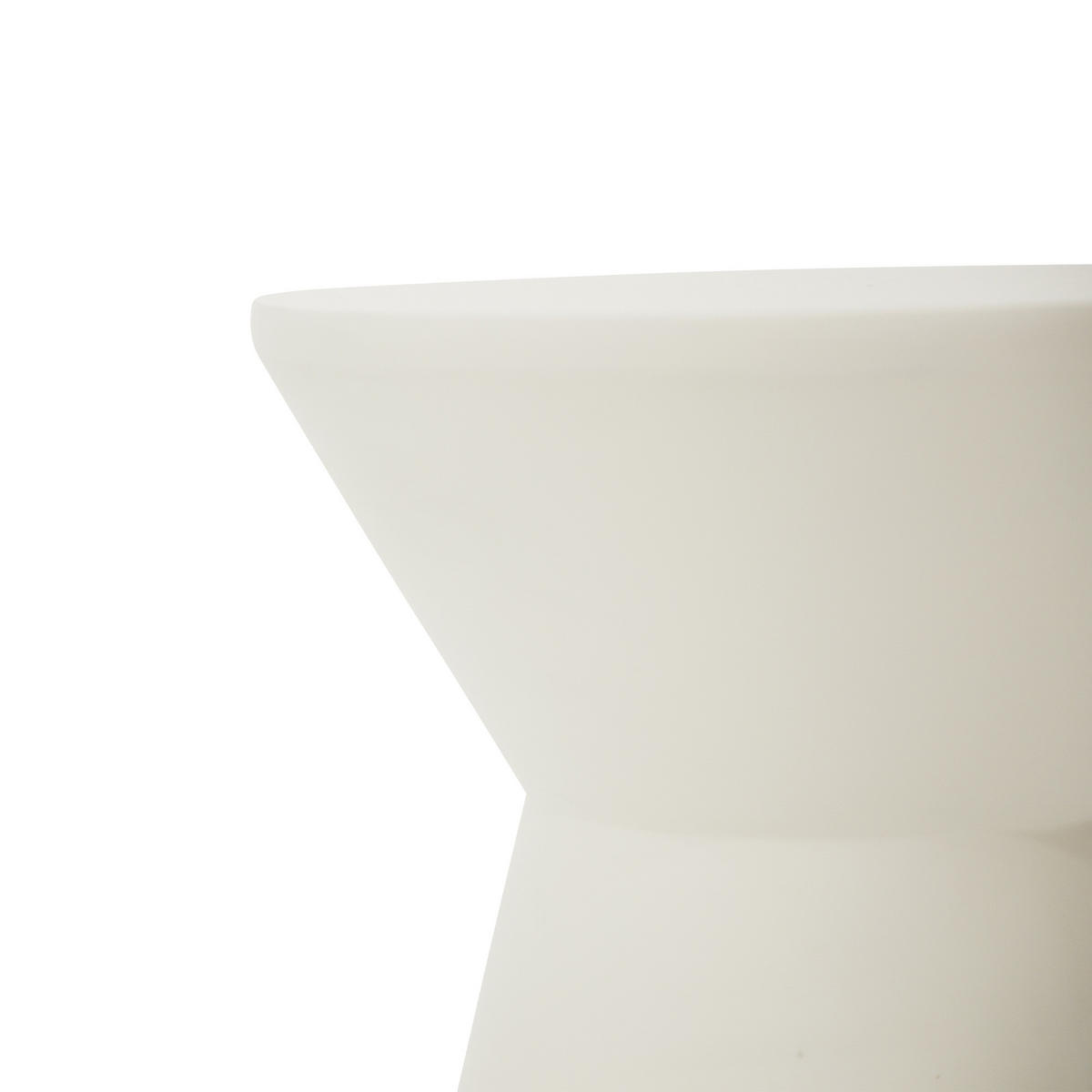 BEISTELLTISCH ROME rund Klein Betonoptik 35 x 35 x 50 cm - Creme, Naturmaterialien (35/35/51cm) - Elementi