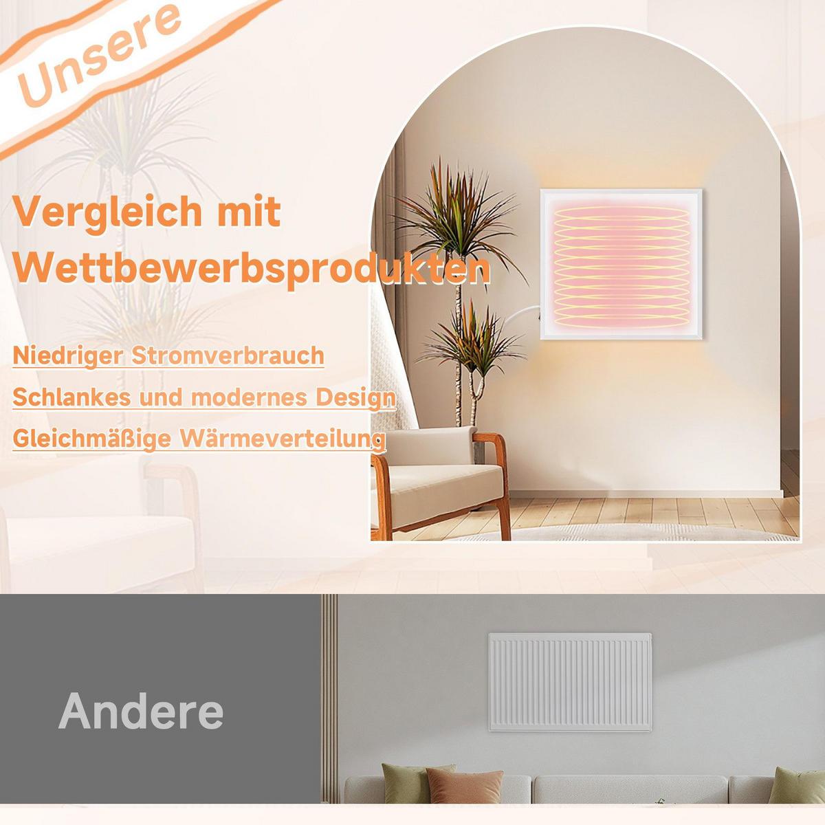 HEIZKÖRPER Hitzeperl - Weiß, Metall (62/1.5/62cm) - Nettlife