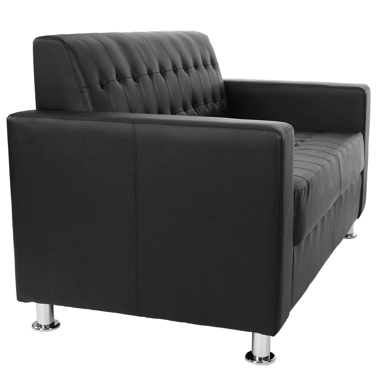 SOFAGARNITUR Schwarz - Schwarz, Textil (89/82/75cm) - MCW