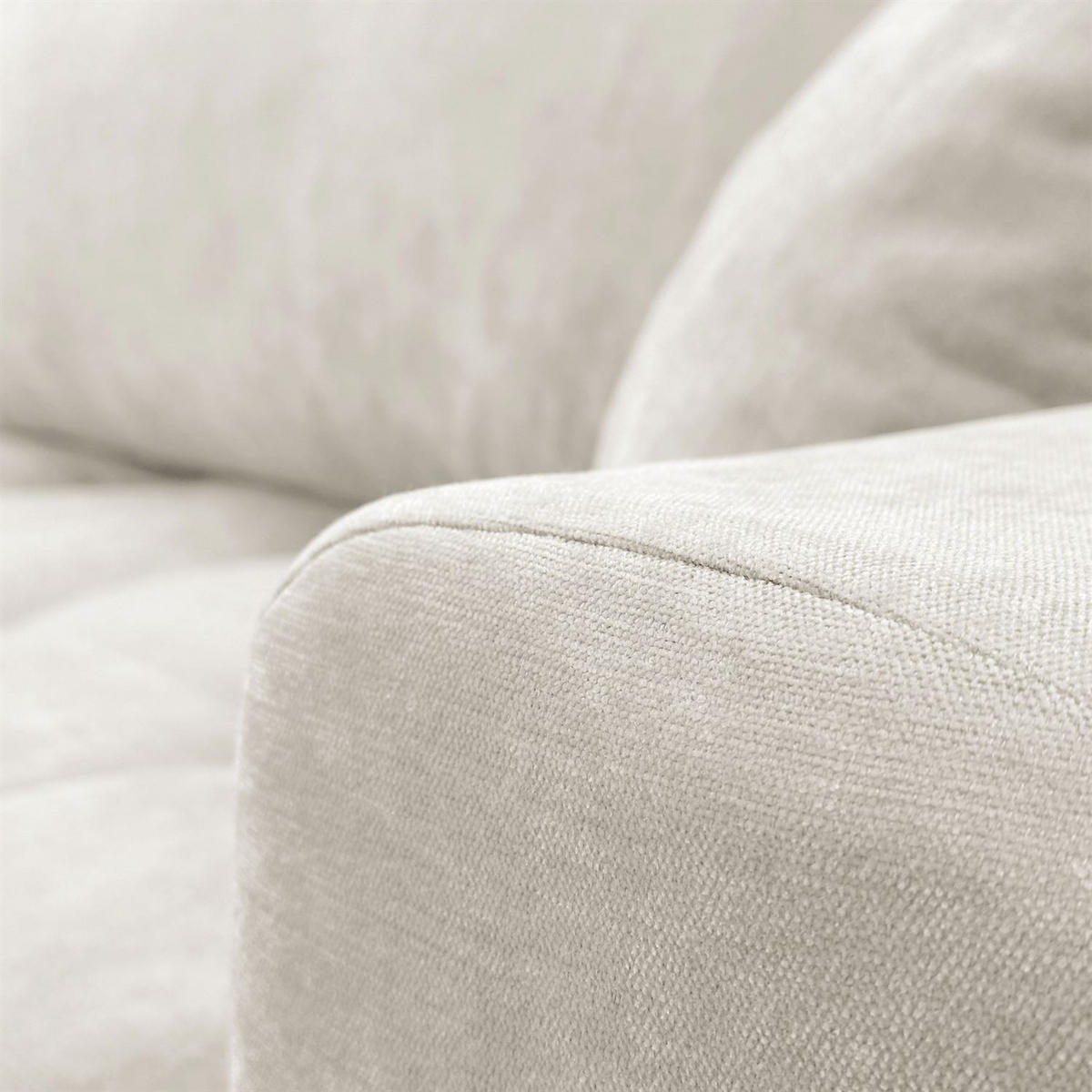 ECKSOFA Gepolstertes CLOUD mit Schlaffunktion und Bettkasten, Wind 02 - Beige, Textil (277/143cm) - Lookway