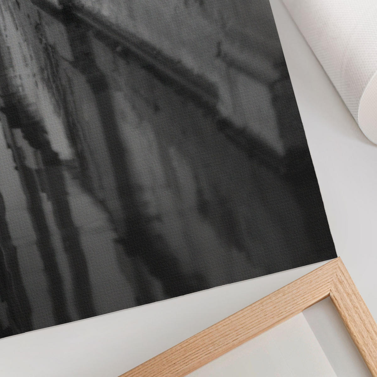 POSTER - 59x84 cm - Visual Echo - Architektonische Symmetrie - Schwarz, Textil (59/84/0.1cm) - TULUP