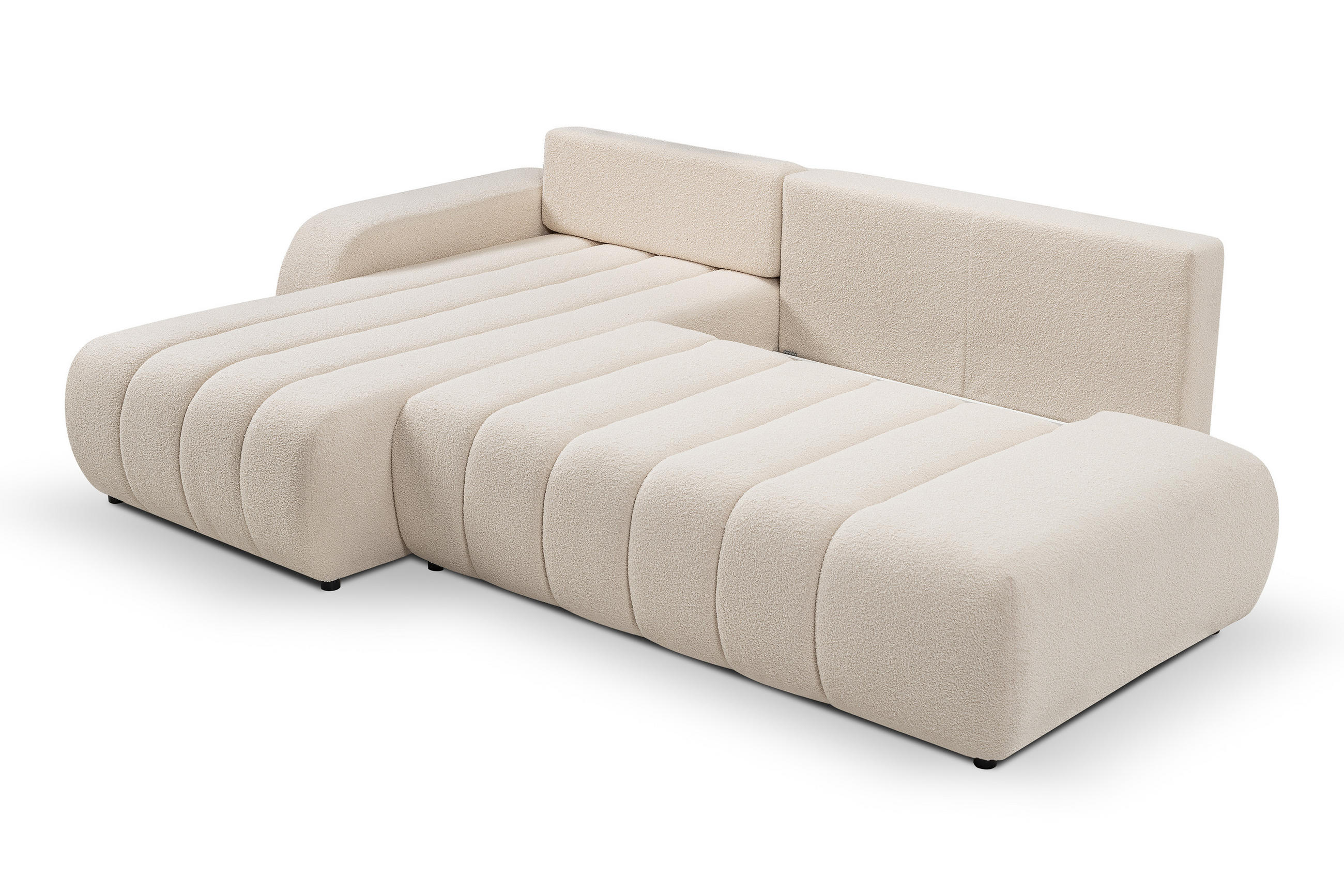 Thumbnail - DomoHome Ecksofa, Creme, Textil, Rechteckig, 276x176 cm, Wohnzimmer, Sofas & Couches, Wohnlandschaften, Ecksofas
