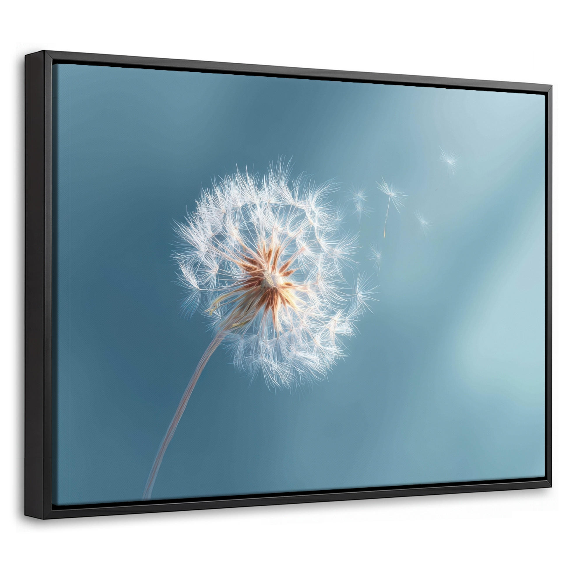 MuchoWow Leinwand Blaugrau 40x30 cm