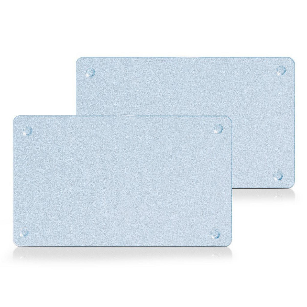 SCHNEIDEBRETT 2 Stück im Set 25/15 cm - Transparent, Glas (15/25cm) - ZELLER