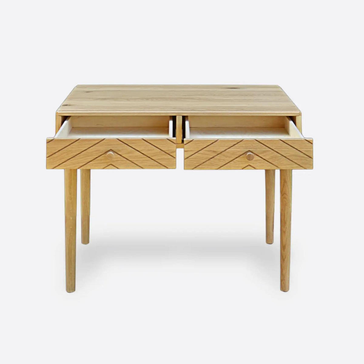 SCHREIBTISCH aus Eiche mit Schubladen im skandinavischen Stil AXEL II - Eichefarben, Holz (60/90/75cm) - Rawood Furniture