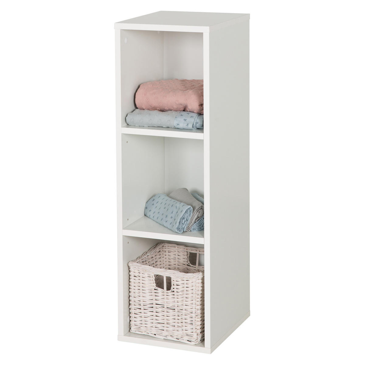 SEITENREGAL Constantin - Weiß, Holzwerkstoff (26.5/88/32cm) - Roba