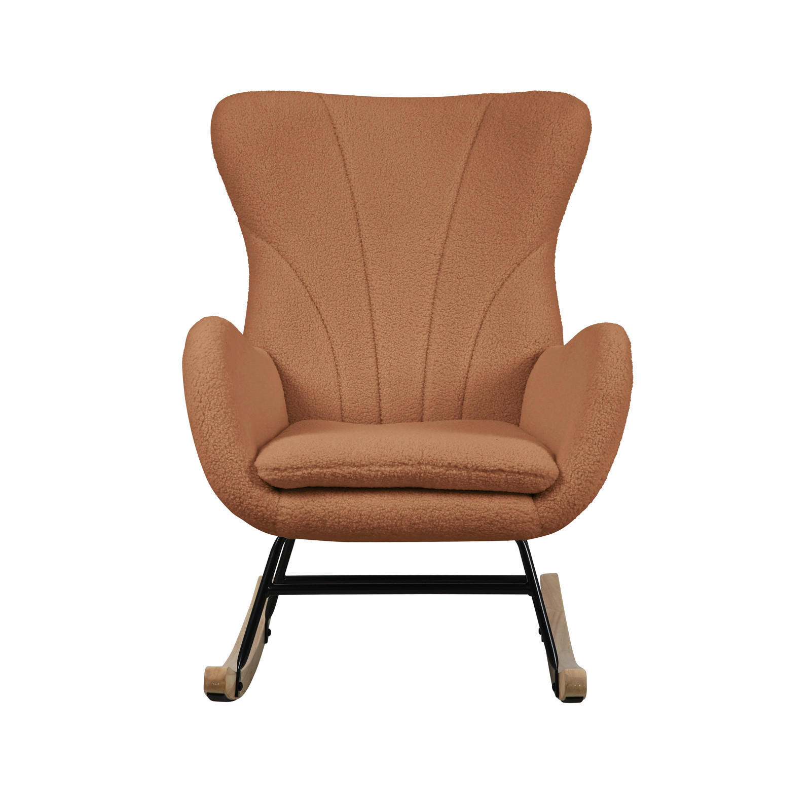 SCHAUKELSESSEL Knut - Braun, Textil (66/92/82cm) - SVITA
