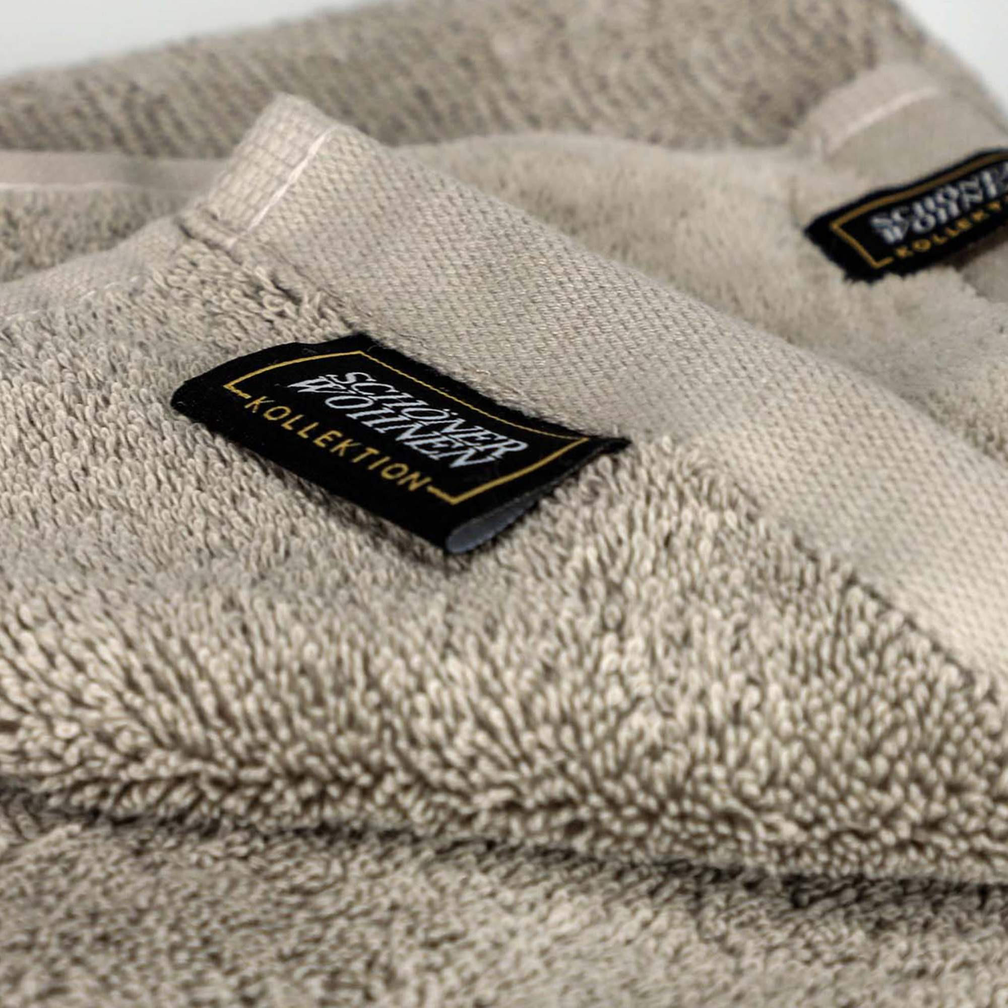 GÄSTEHANDTUCH 4ER SET AUS 100 % BAUMWOLLE SENSE - Sandfarben, Textil (30/50cm) - Schöner Wohnen