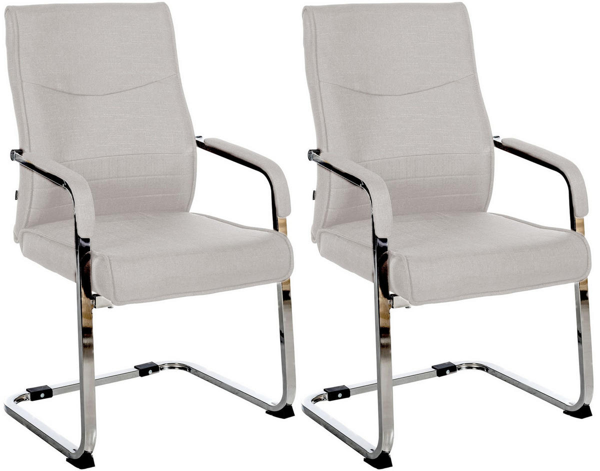 SCHWINGSTUHL 2er Set Stoff Grau - Grau, Textil/Metall (55/88/60cm) - CLP