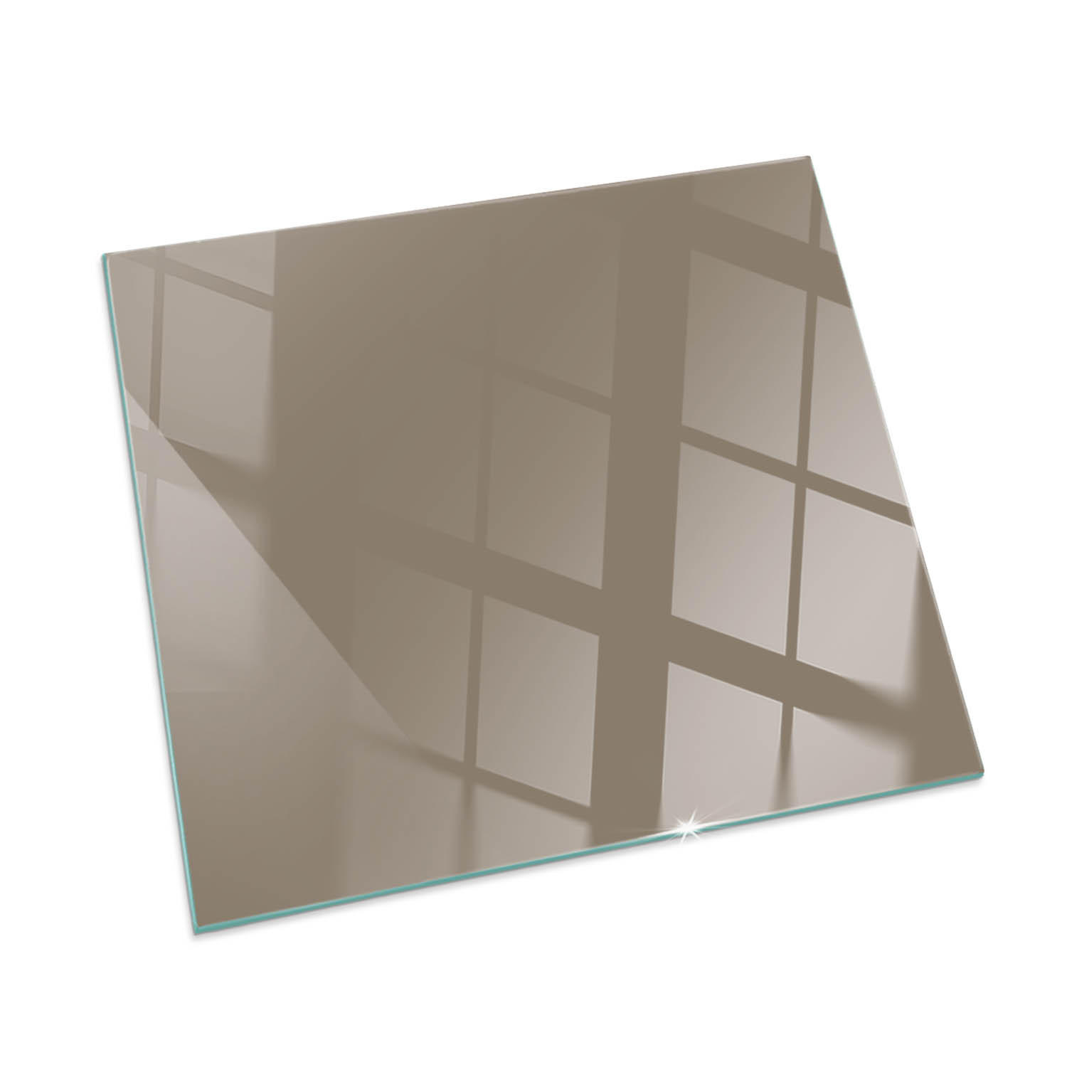 ArtPrintCave Glasplatte Braun 50x50x0.4 cm