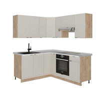 ECKKÜCHE Fame-Line GrauBeige/Goldkraft Eiche 160 x 60 cm ohne AP - Honigeiche/Grau, Holzwerkstoff (190/81.6/46cm) - Vicco