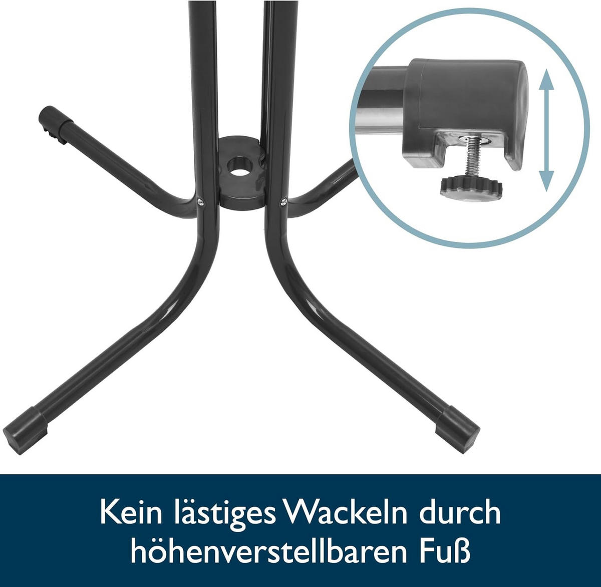 STEHTISCH Bellini Ø70xH110cm Grau (3tlg) - Weiß, Holz/Metall (70/70/110cm) - Beautissu 