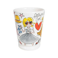 XL-BECHER Fashion Girl in Bunt - 500 ml - Multicolor, Keramik (0.5L) - Blond Amsterdam