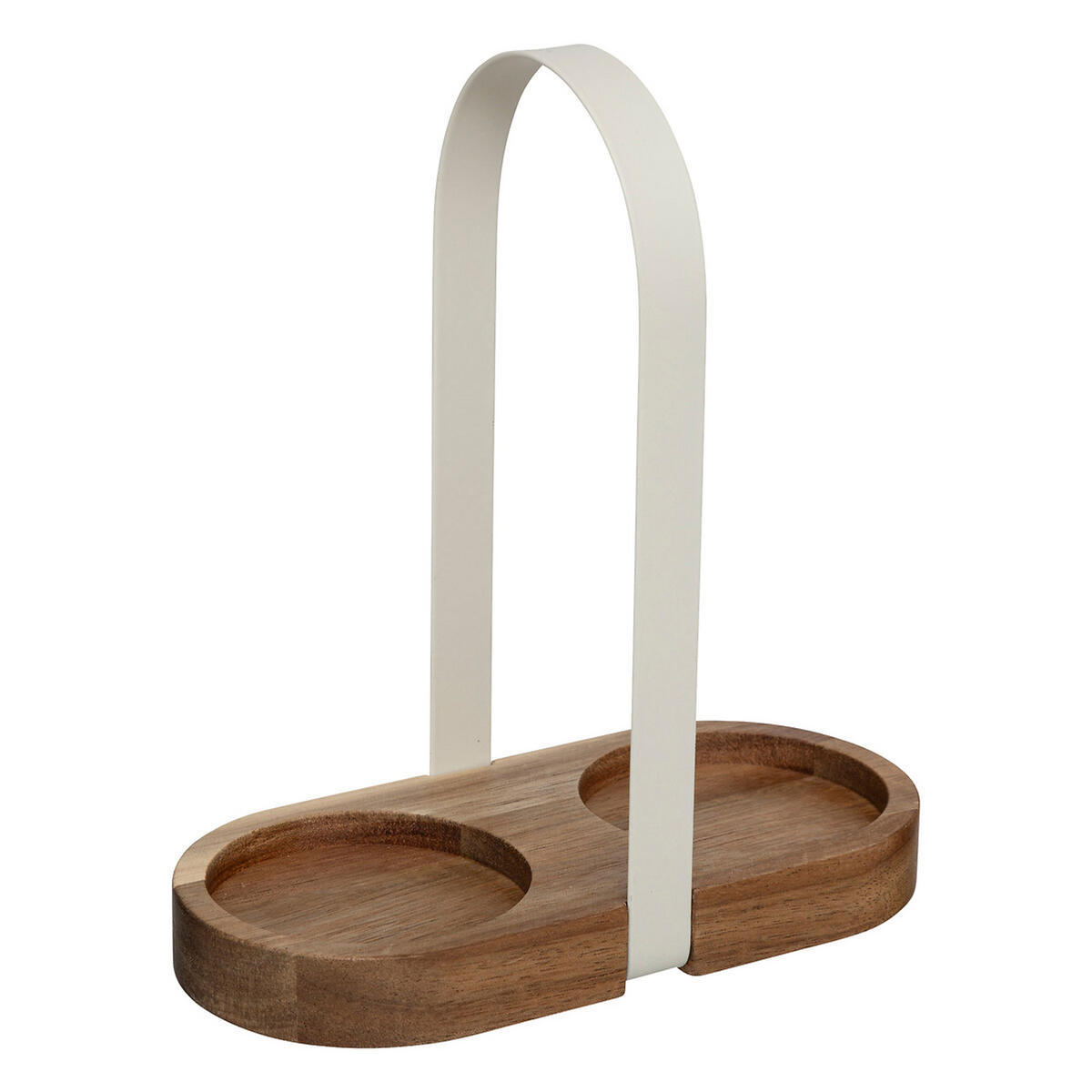 ESSIG UND ÖL Set, 3-tlg., Menage, Essigflasche, Ölflasche, Holz / Glas - Braun, Holz (9/20/18cm) - 5five Simply Smart