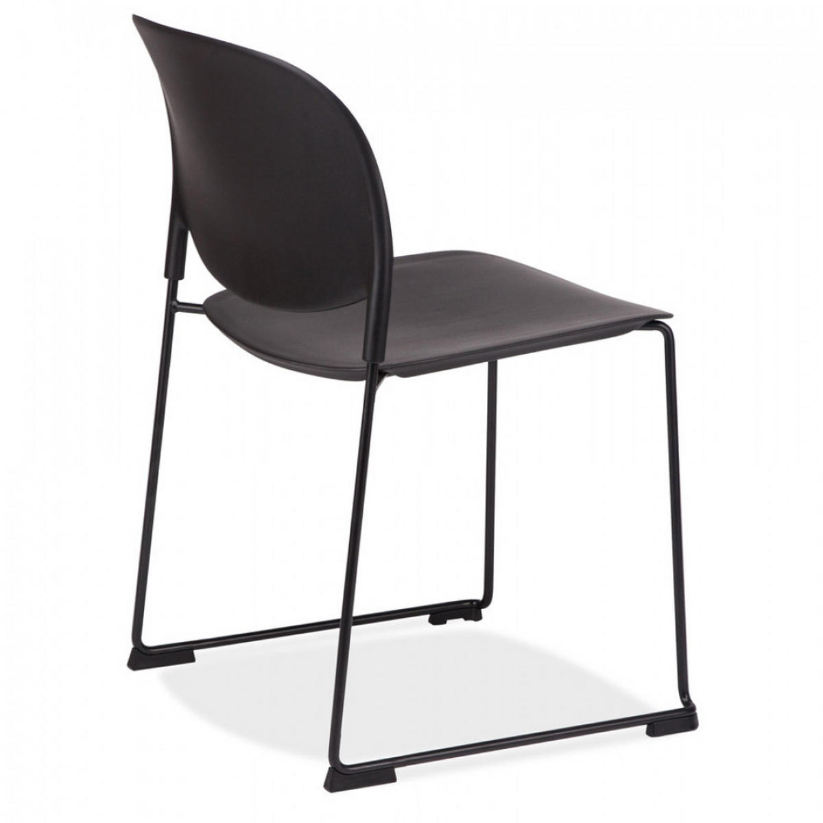 STUHL Schwarz 52.5x80x48.5cm - Schwarz, Kunststoff/Metall (52.5/80/48.5cm) - AlterEgo