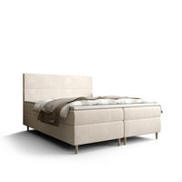 BOXBETT FLO mit Matratze H3 und Topper 180x200 Itaka 16 - Creme, Holz/Textil (180/200cm) - Bedante