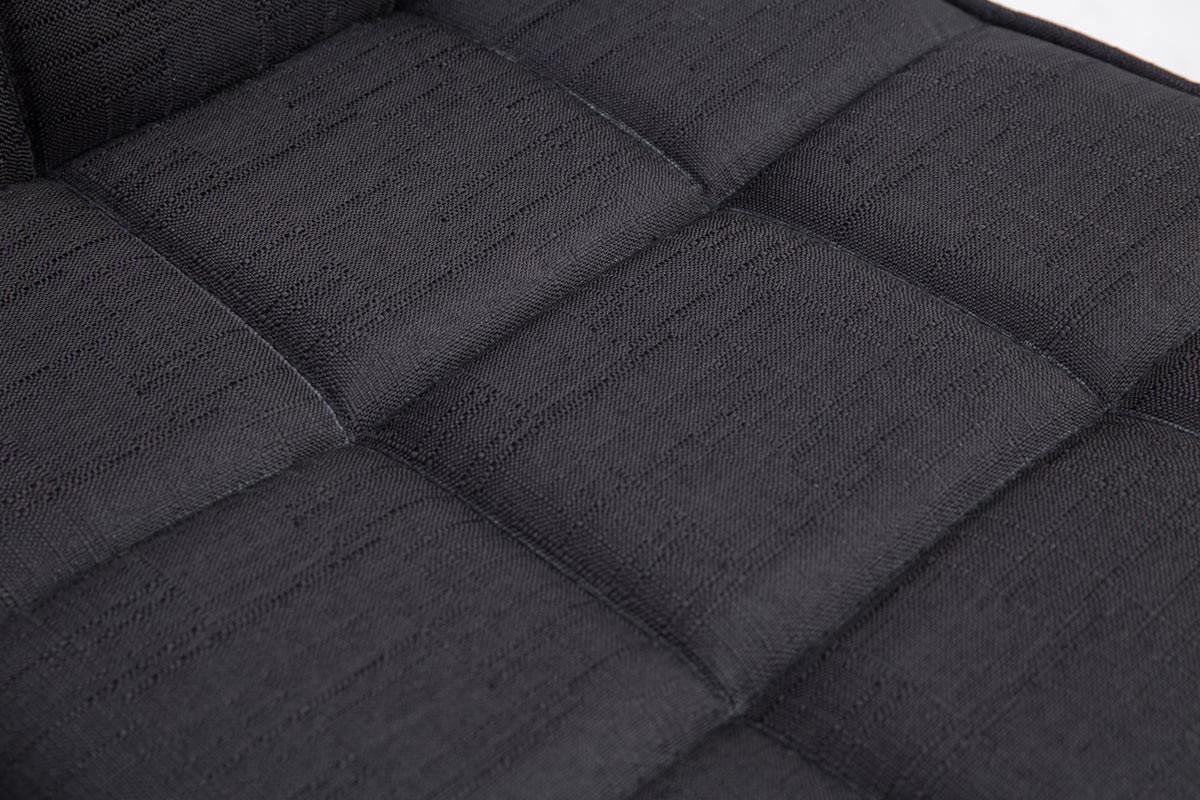 ESSZIMMERSTUHL Peko-Two Stoff, Gestell Metall in Chromoptik Schwarz - Chromfarben/Schwarz, Textil/Metall (43/104/56cm) - TPFLiving