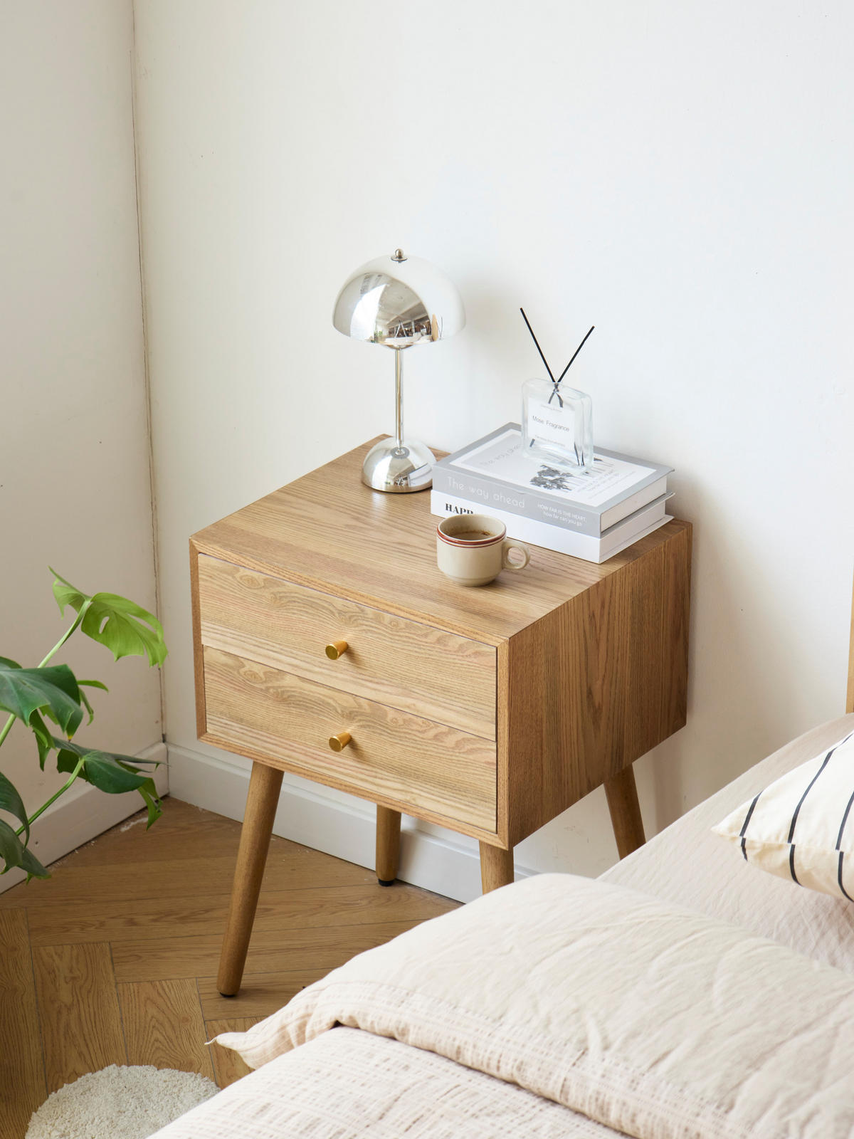 NACHTTISCH Rechteckig Braun 46 x 38 x 62 cm - Braun, Holz (46/62/38cm) - Nordlys