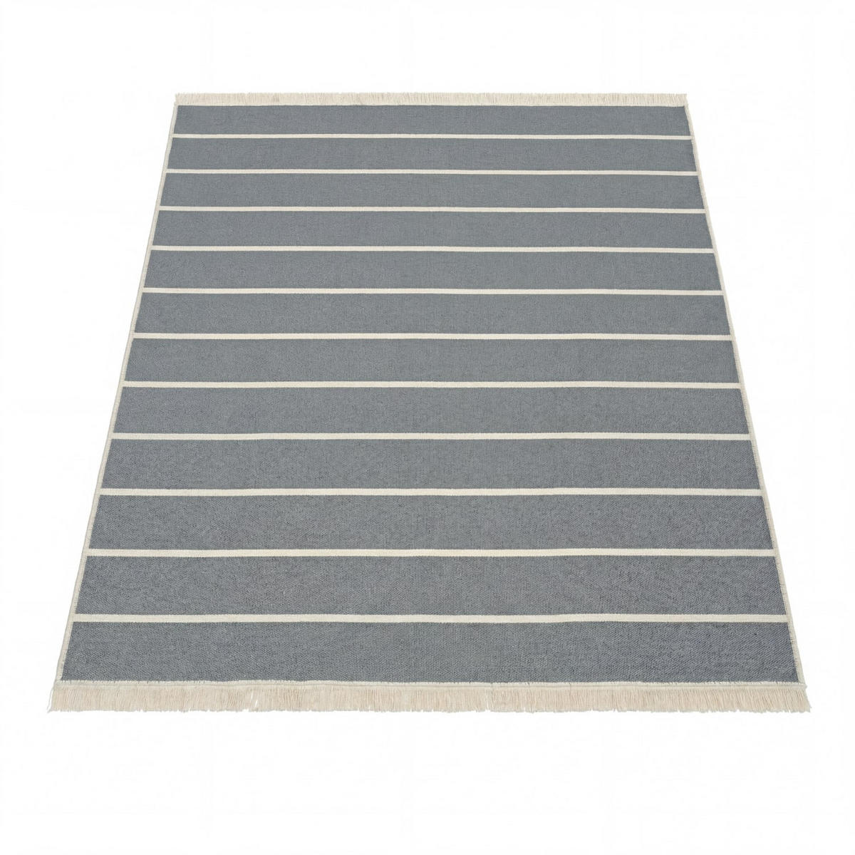 KURZFLORTEPPICH 60/90 cm Skandi Kilim 149 - Grau, Naturmaterialien (60/90cm) - Paco Home